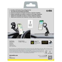 SBS TESUPMAGRINGEXT Smartphone Holder for Dashboard and Windshield, MagSafe Compatible - Black