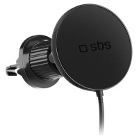 SBS Smartphone holder with infusion charger SBS TESUPPMAG15WVENT compatible with MagSafe - black
