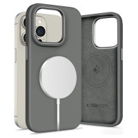 Tech-Protect Silicone PUZ MagSafe iPhone 15 Pro Max Case - Gray