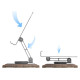 Dudao F17M 360° metal phone stand - gray