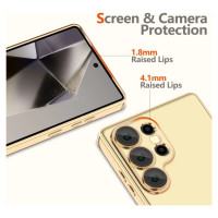 Tech-Protect MagFlex MagSafe Case for Samsung Galaxy S25 Ultra - Transparent Gold