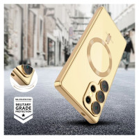 Tech-Protect MagFlex MagSafe Case for Samsung Galaxy S25 Ultra - Transparent Gold