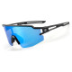 Rockbros Polarized Cycling Glasses with UV Protection and Corrective Insert Blue Lenses - Black