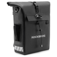 Rockbros Bike Bag with Backpack Function, Waterproof, with Helmet Attachment 18l - Black