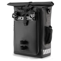 Rockbros Bike Bag with Backpack Function, Waterproof, with Helmet Attachment 18l - Black