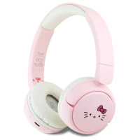 Hello Kitty Face Logo Bluetooth On-Ear Headphones - Pink