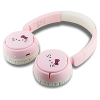 Hello Kitty Face Logo Bluetooth On-Ear Headphones - Pink
