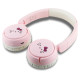 Hello Kitty Face Logo Bluetooth On-Ear Headphones - Pink
