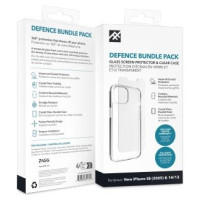 Zagg IF Defense Bundle Case for iPhone 16e (2025) / 15 / 14 / 13 - Transparent