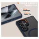 Tech-Protect MagMat MagSafe Case for Samsung Galaxy S25 Ultra - Clear Blue