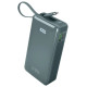 SBS Powerbank SBS 10000 mAh 20W with built-in USB-C cable and digital display - gray