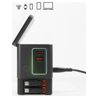 SBS Power Dock 6-in-1 with MagSafe, Stand, and USB-C Cables 65W – Black