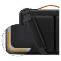 Tech-Protect Defender Bag for Laptop 13-14 - Black and Orange