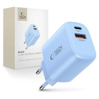 Tech-Protect NCA30 PD 30W QC3.0 USB-A / USB-C Wall Charger - Blue