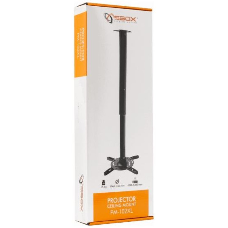 Sbox Projector Ceiling Mount max336mm 15kg PM-102XL