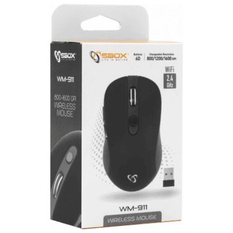 Sbox WM-911B Wireless Mouse Black