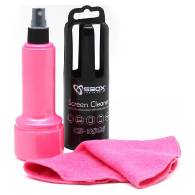 Sbox CS-5005P Screen Cleaner 150ml Pink
