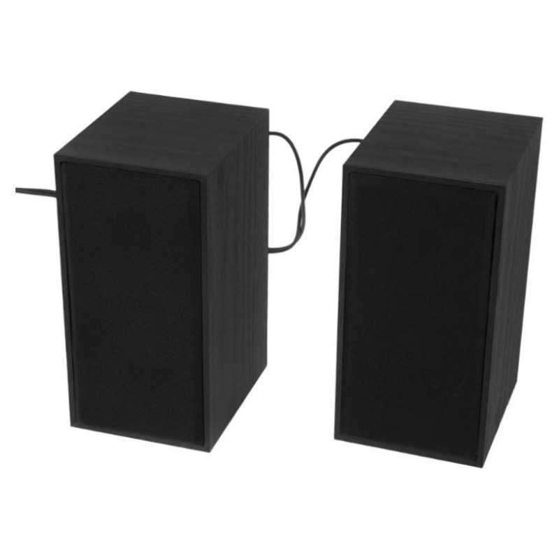 Tellur Basic 2.0 Speakers, 6W, USB/Jack, Wooden case, Volume control, Black