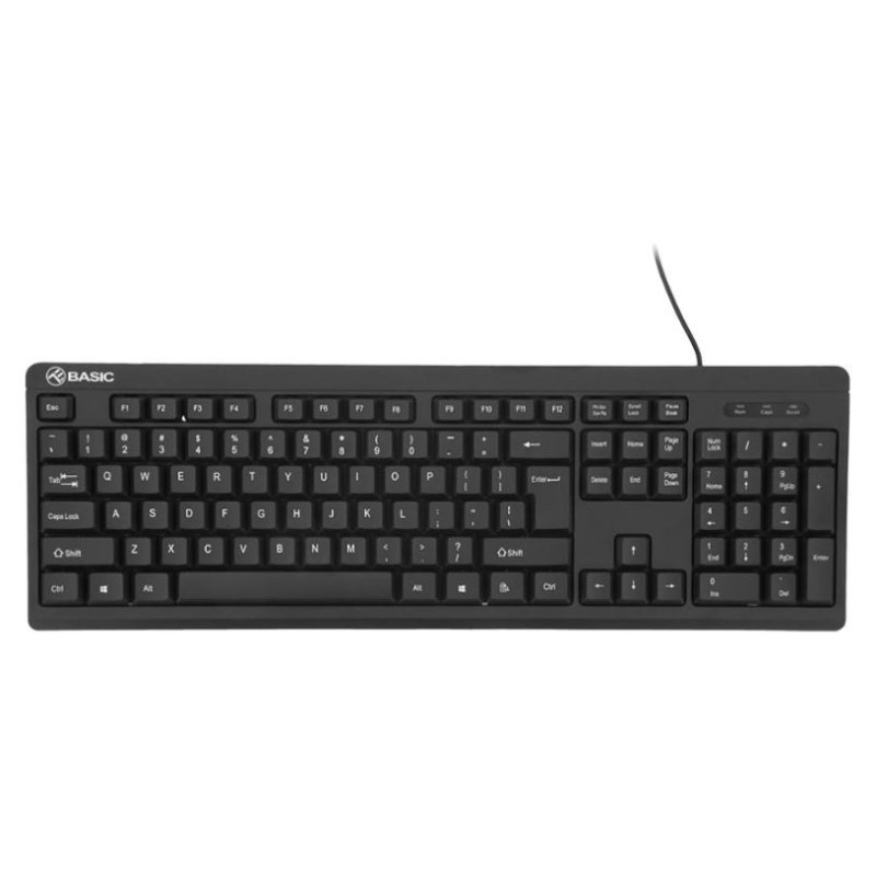 Tellur Basic Wired Keyboard US, USB Black