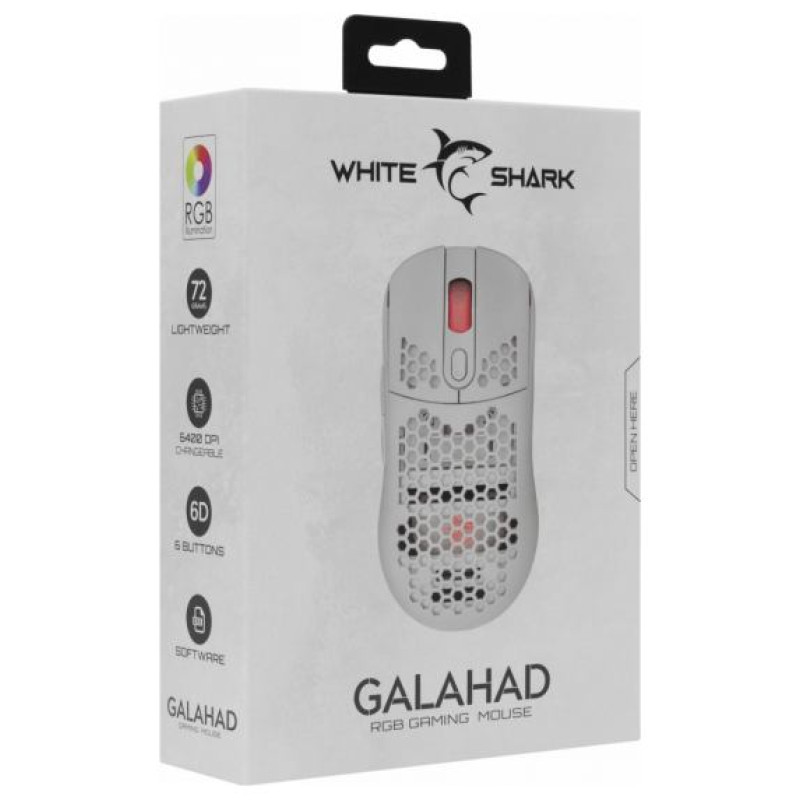 White Shark GM-5007 GALAHAD-W Gaming Mouse White