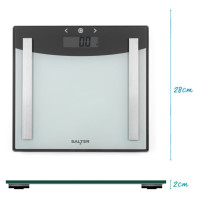 Salter 9137 SVWH3REU16 Silver White Glass Analyser Scale