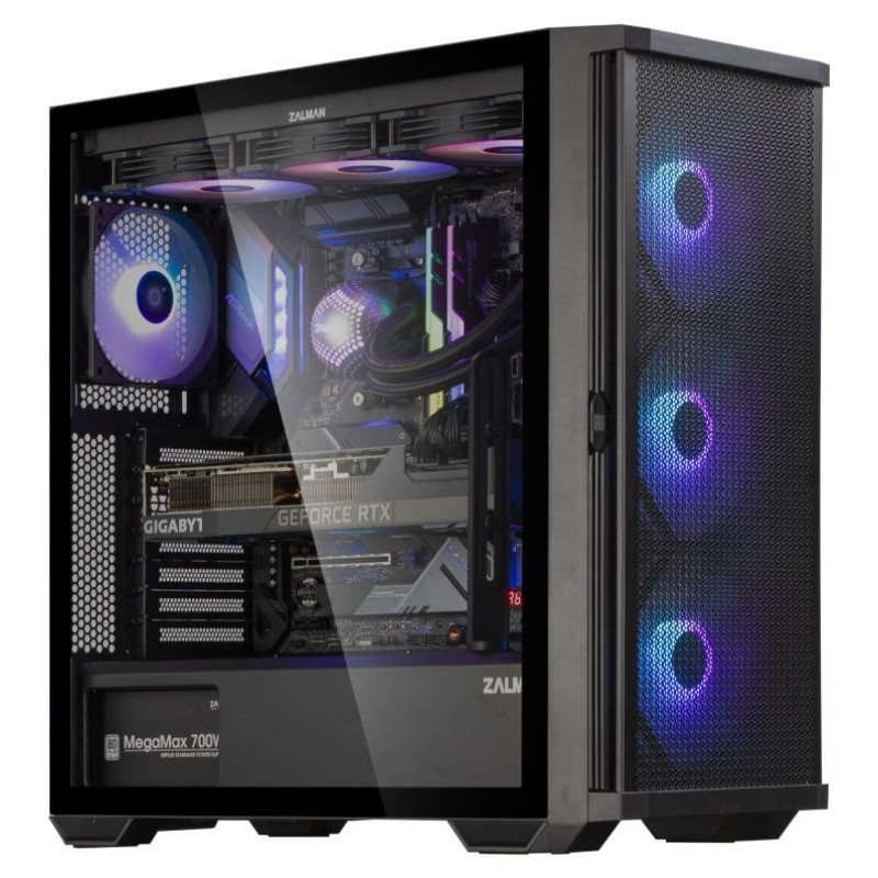 Zalman Z10 Plus ATX Black ARGB Fan x4