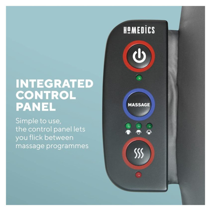 Homedics SBM-180H-EU Shiatsu Massage Chair for Back and Shoulders with Heat