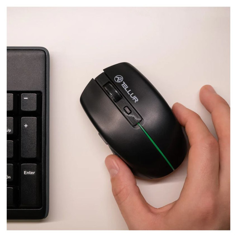 Tellur Silent Click Wireless Mouse Black