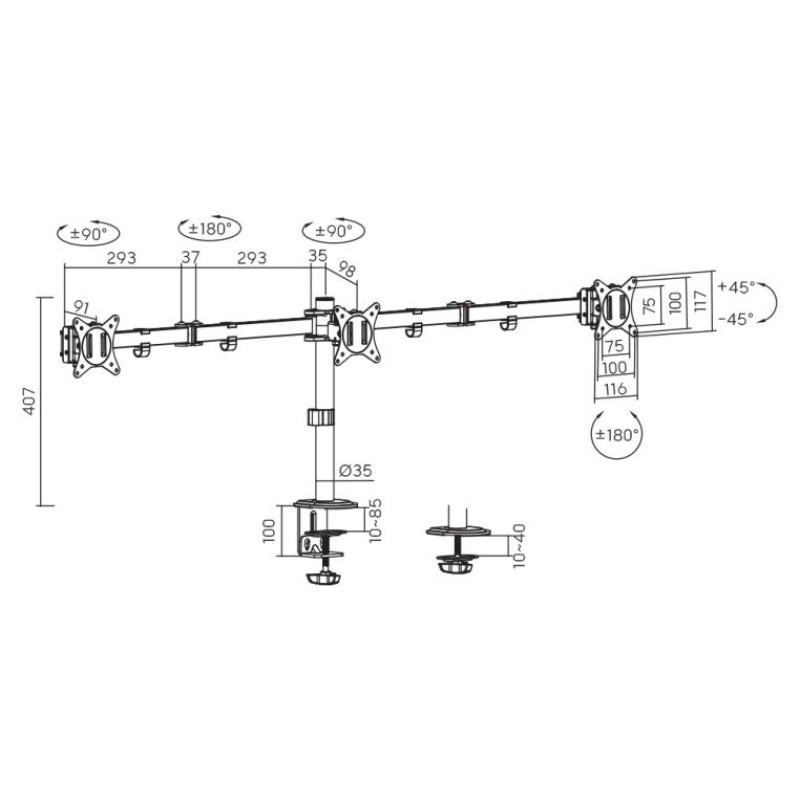 Sbox LCD-352/3-2 (13-27/3x9kg/100x100)
