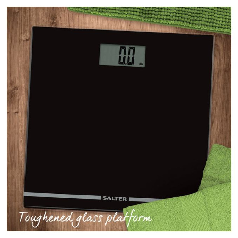 Salter 9205 BK3RCEU16 Large Display Glass Electric Scale Black