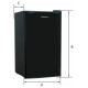 Manta MM520PB Fridge 91L Black