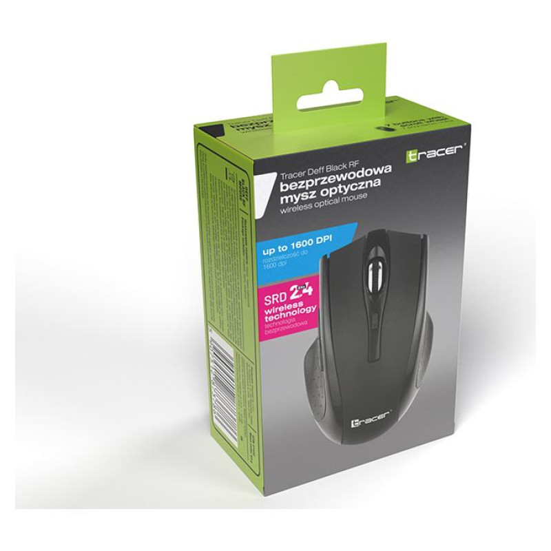 Tracer 47432 Wireless Optical Mouse RF 2,4Ghz/BT Black