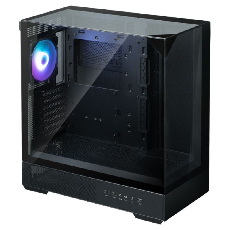Zalman P40 Prism Black, ARGB Fan x1
