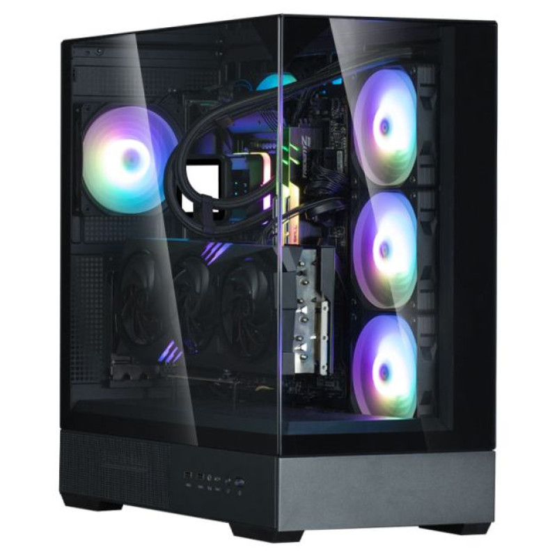 Zalman P40 Prism Black, ARGB Fan x1