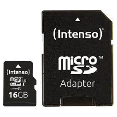 Intenso MEMORY MICRO SDHC 16GB UHS-I/W/ADAPTER 3423470 INTENSO