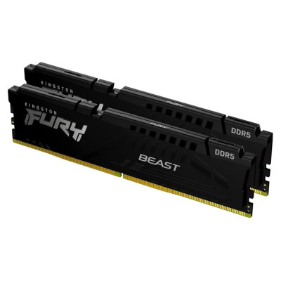 Kingston DRAM 32GB 5600MT/s DDR5 CL40 DIMM (Kit of 2) FURY Beast Black XMP