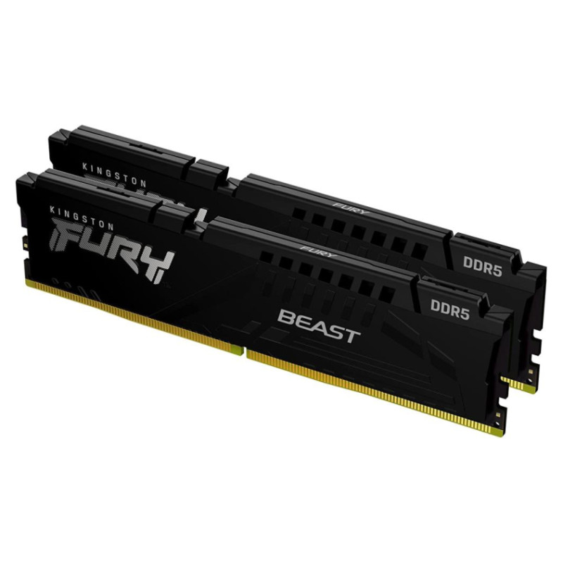Kingston DRAM 32GB 5600MT/s DDR5 CL40 DIMM (Kit of 2) FURY Beast Black XMP