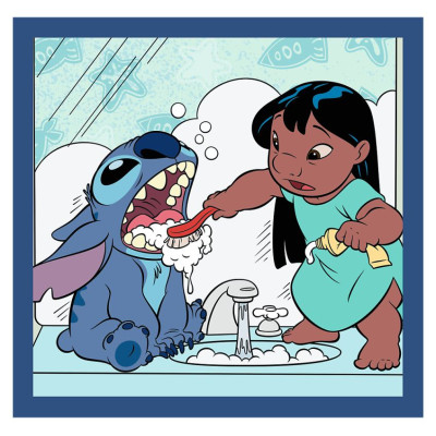 Trefl DISNEY STITCH Pužļu komplekts 3in1