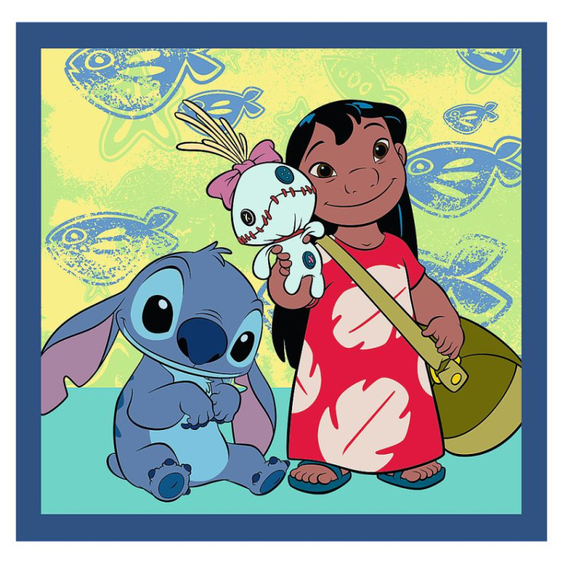 Trefl DISNEY STITCH Pužļu komplekts 3in1