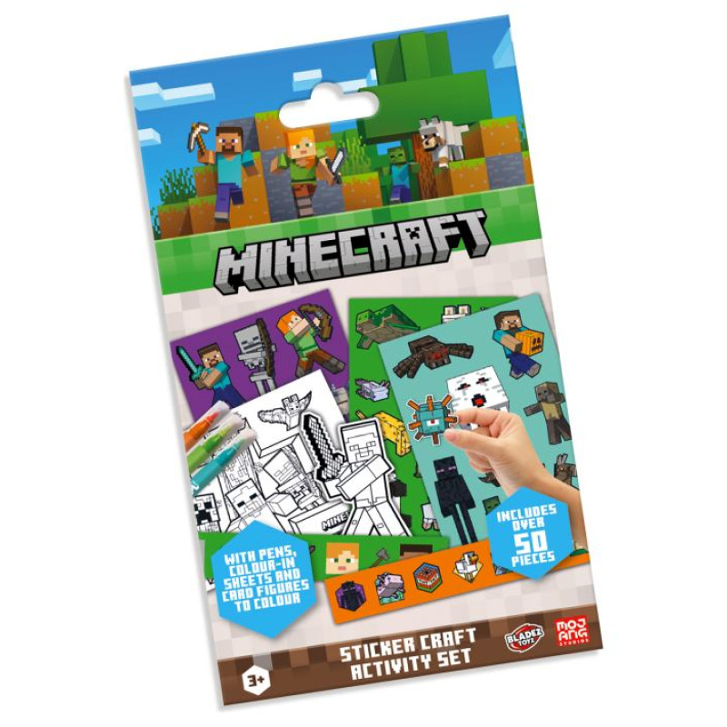 Bladez Minecraft uzlīmju aktivitā&scaron;u komplekts