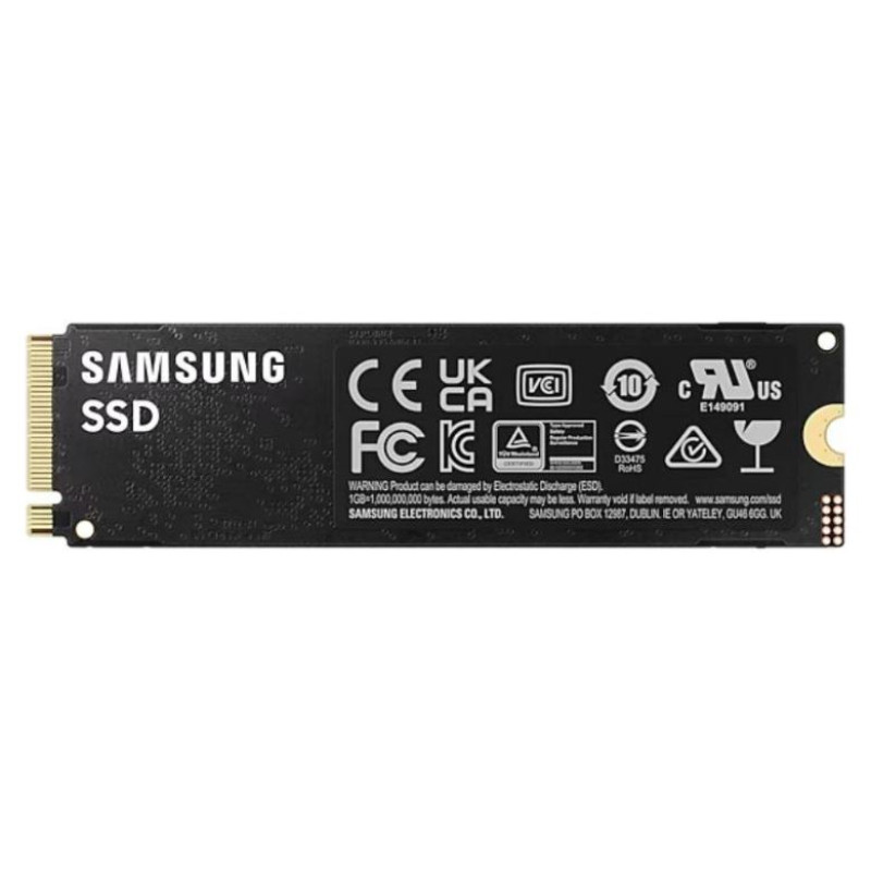 Samsung SSD|SAMSUNG|990 PRO|4TB|M.2|PCIe Gen4|NVMe|TLC|Write speed 6900 MBytes/sec|Read speed 7450 MBytes/sec|2.3mm|TBW 2400 TB|MTBF 1500000 hours|MZ-V9P4T0BW