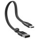 Baseus Nimble flat cable USB / USB-C cable with holder 2A 0.23M black (CATMBJ-01)