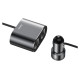 Baseus CRDYQ-01 splitter 2x cigarette lighter socket 80W 2x USB-A 3.1A - black