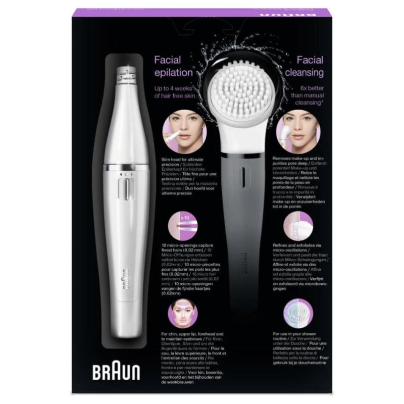 Braun epilators sejas apmatojumam  un birstītes uzgalis - SE 810