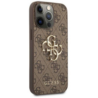 Guess GUHCP13X4GMGBR iPhone 13 Pro Max 6.7" brown/brown hardcase 4G Big Metal Logo