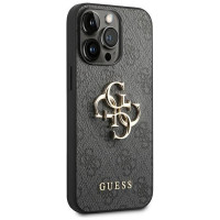 Guess GUHCP14L4GMGGR iPhone 14 Pro 6,1" szary/grey hardcase 4G Big Metal Logo