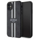 Guess GUHMN61P4RPSK iPhone 11 / Xr black/black hardcase 4G Printed Stripes MagSafe