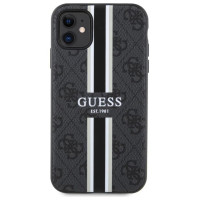 Guess GUHMN61P4RPSK iPhone 11 / Xr black/black hardcase 4G Printed Stripes MagSafe