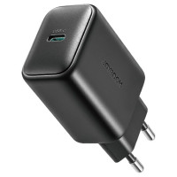 Joyroom JR-TCF23 network charger USB-C 25W SFC / PPS / PD - black + USB-C / USB-C cable 1m