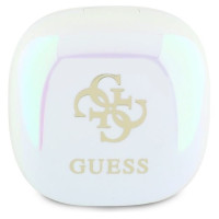 Guess Bluetooth headphones GUTWSJ144ESH TWS + docking station white/white Iridescent 4G Printed Logo
